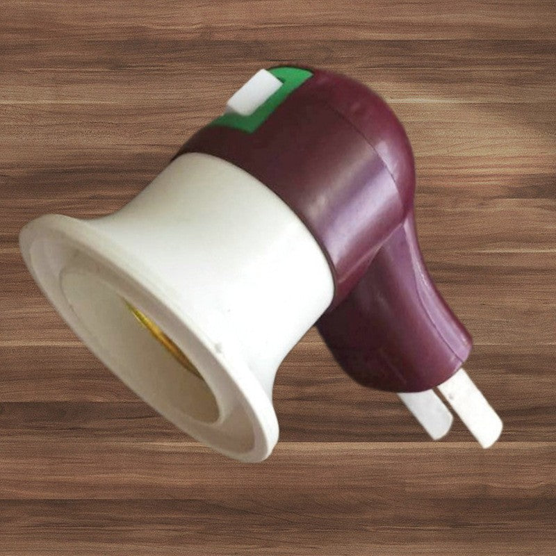 Pipe lamp holder plug-in wall type energy-saving light bulb manufacturer switch supply base mobile E27 lamp holder tilting wholesale