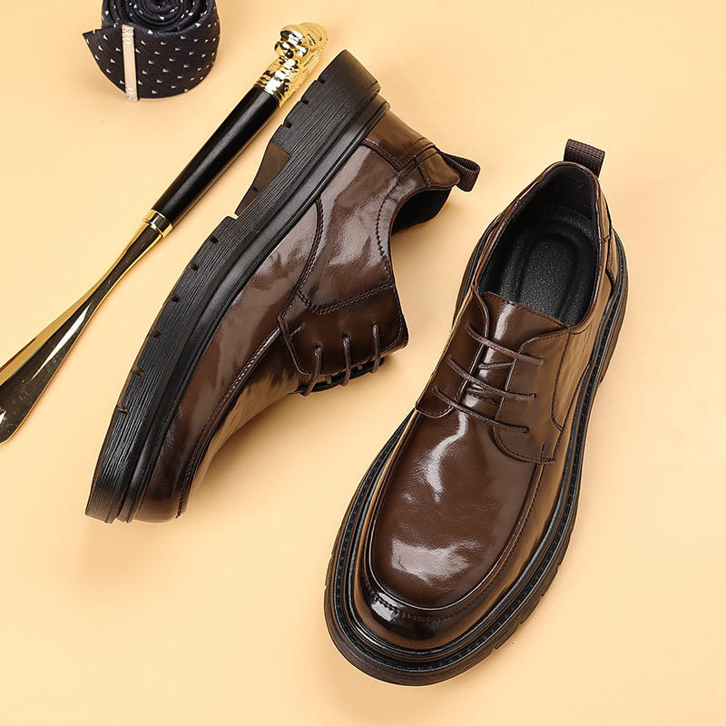Genuine leather men's new leather shoes - business casual soft sole, soft upper, bestselling formal, work, everyday, and wedding shoes for men