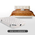 Italian normcore cream style fabric bed double bed master bedroom down soft bag wedding bed storage puff bed