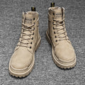 Boots men's british style high-top desert men's short boots workwearautum breathable mid-top outdoor boots 8606