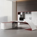 Saint li paint boss table fashion president table casual modern elegant executive table and chair combination light luxury office desk and chair