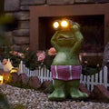 Outdoor solar frog lights for patio, villa garden decoration, animal landscape lighting, waterproof balcony lights