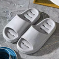 Bathroom non-slip sandals for men, couple summer home bathroom couple cut out leaky slippers for women