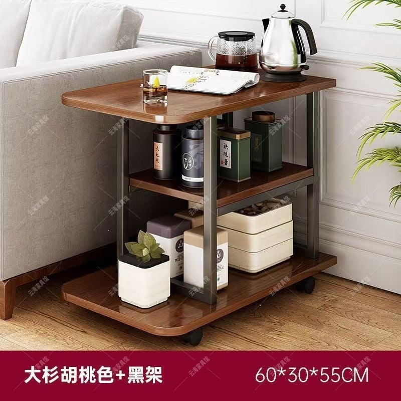 Double-layer negotiation table, living room casual slate coffee table, balcony coffee table, hotel bedroom small round table, tea table, others