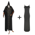 foreign trade african plus size women's clothing   new arrival cloak beaded hot diamond bat sleeve dress