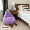 Lazy sofa creative cartoon cute eggplant sofa chair for home small sofa living room plaid seat manufacturer wholesale