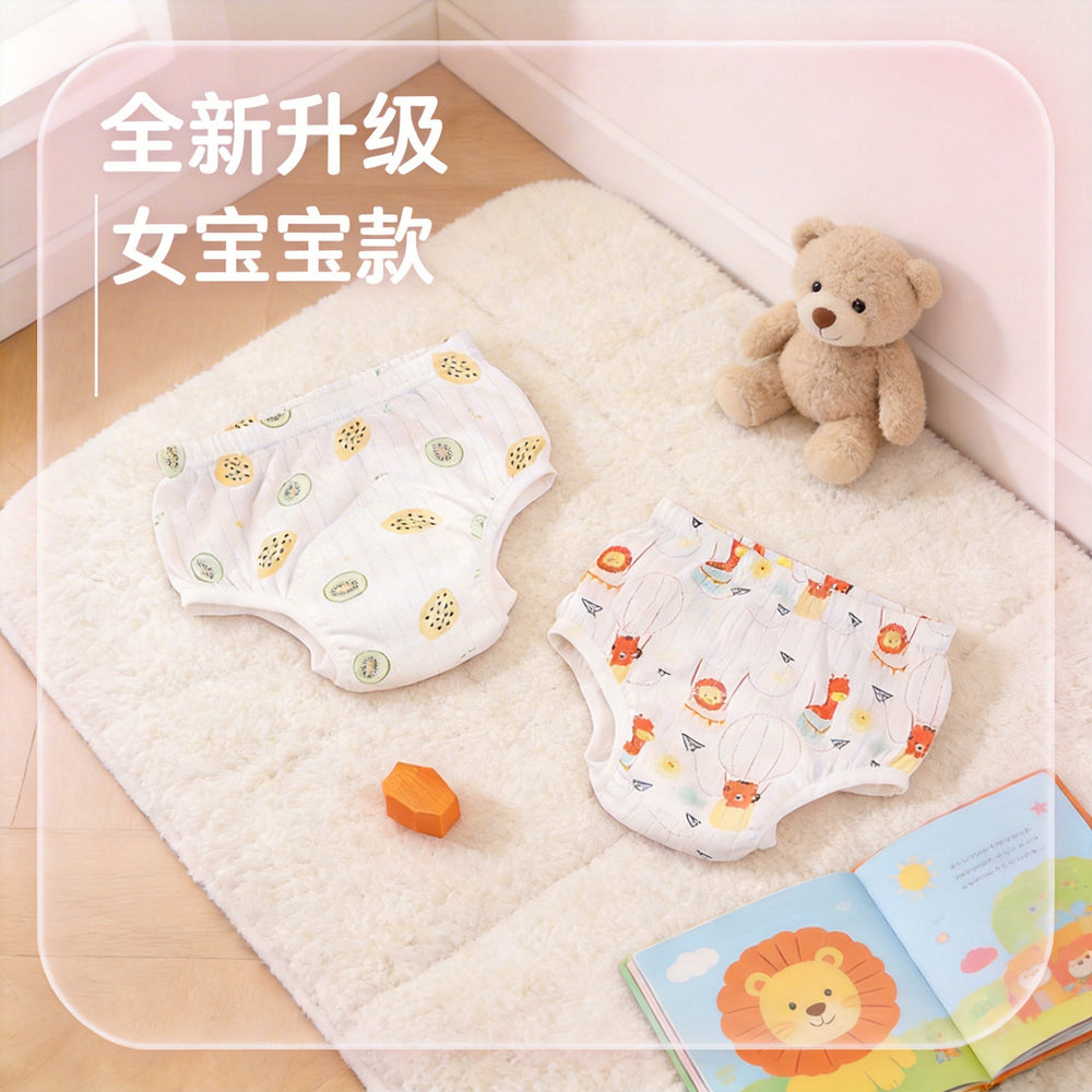Gauze diaper diaper pocket diaper pants diaper training pants breathable leak-proof washable pants summer cut out hot