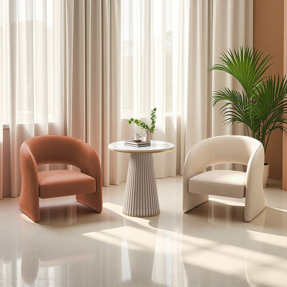 Hotel restaurant living room reception negotiation table and chair set - creative modern minimalist designer casual single sofa chair
