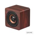 Q1 wooden portable bluetooth speaker - mini wireless audio subwoofer - high-powered creative volume - perfect phone gift