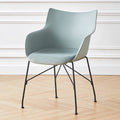Business plastic chair computer chair reception negotiation chair restaurant stool thickened backrest chair office chair swivel chair for extended sitting
