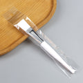 Beauty brush makeup brush transparent rod facial mask brush gold aluminum sleeve brown yellow hair brush tea pen individually packaged pot pen