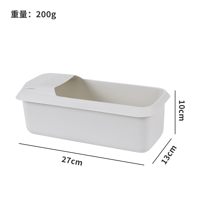 Kitchen pasta box storage box creative drain storage basket plastic pasta box washing and cooking dual-purpose box wholesale