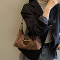 Women's fall/winter bags 2025: new trendy, high-end, retro, popular, and versatile shoulder bag/crossbody dumpling bag