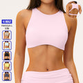 brushed yoga sports push-up bra backless high-elastic bubble wrap with chest pad and beautiful back fitness top 5529