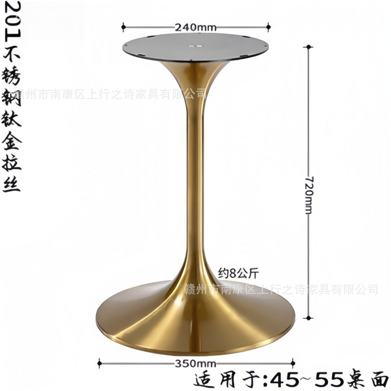 Titanium speaker legs, stainless steel spinning brushed table legs, metal waist bracket, coffee table legs, tulip table legs