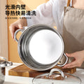 Wholesale cross-border double bottom stainless steel soup pot milk pot frying pan uncoated pot set kitchen cooking cookware set