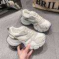 Dad shoes women's 2026 spring summer new arrivalfashioneasiest for match mesh breathable thick sole heightened casual sports shoes trendy