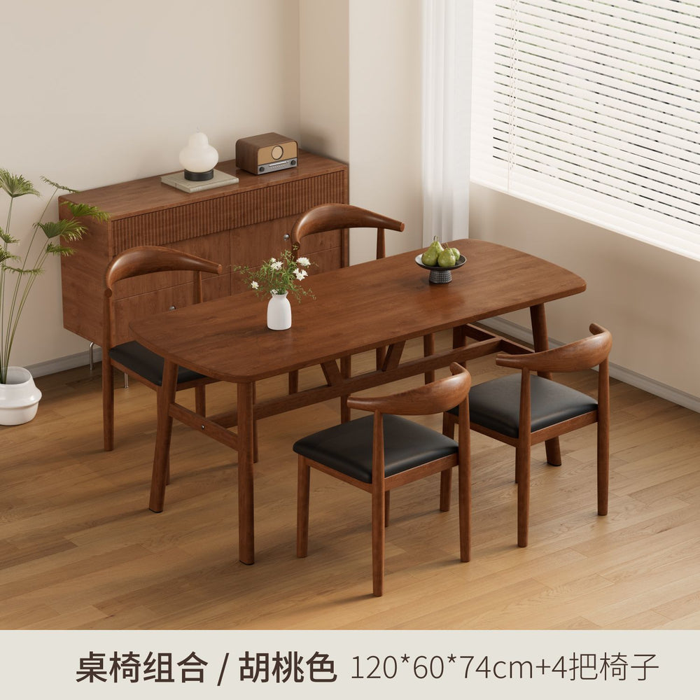 Scandinavian dining chair for home chair back chair solid dining table chair stool imitation solid wood iron horn chair catering commercial