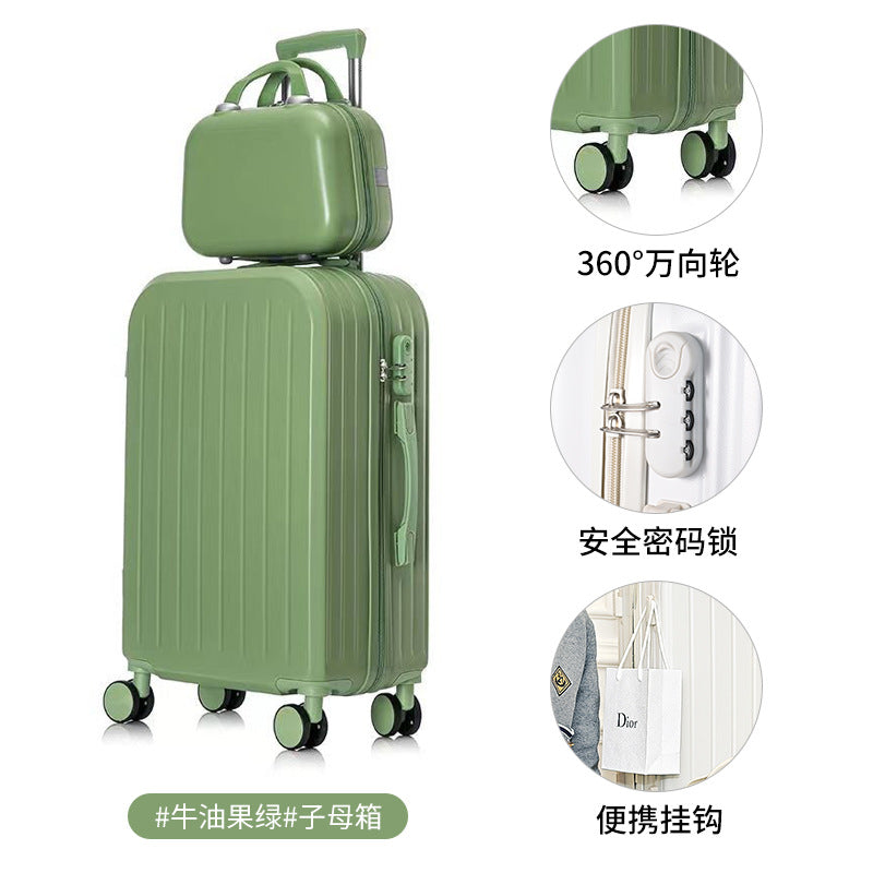 New multi-functional ins rechargeable suitcase universal wheel men's and women's password case clothes boarding case suitcase