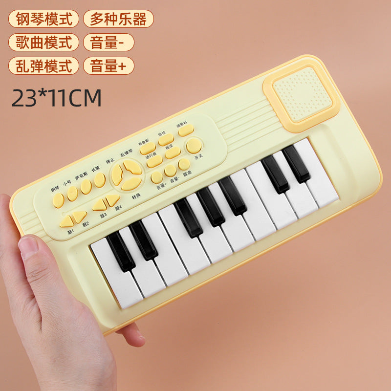 Beginner's pocket mini piano electronic keyboard - kids' toy, playable music, multifunctional keys, musical instrument for girls