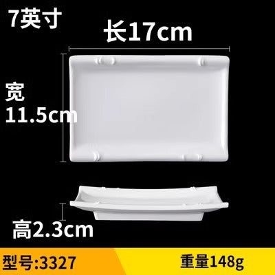 Fat beef plate melamine hotpot restaurant buffet plate tableware barbecue plate commercial side dish dish lettuce bucket haidilao