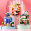 Compatible with lego duplo street view building blocks, educational puzzle toy, kindergarten gift, small box building blocks, wholesale