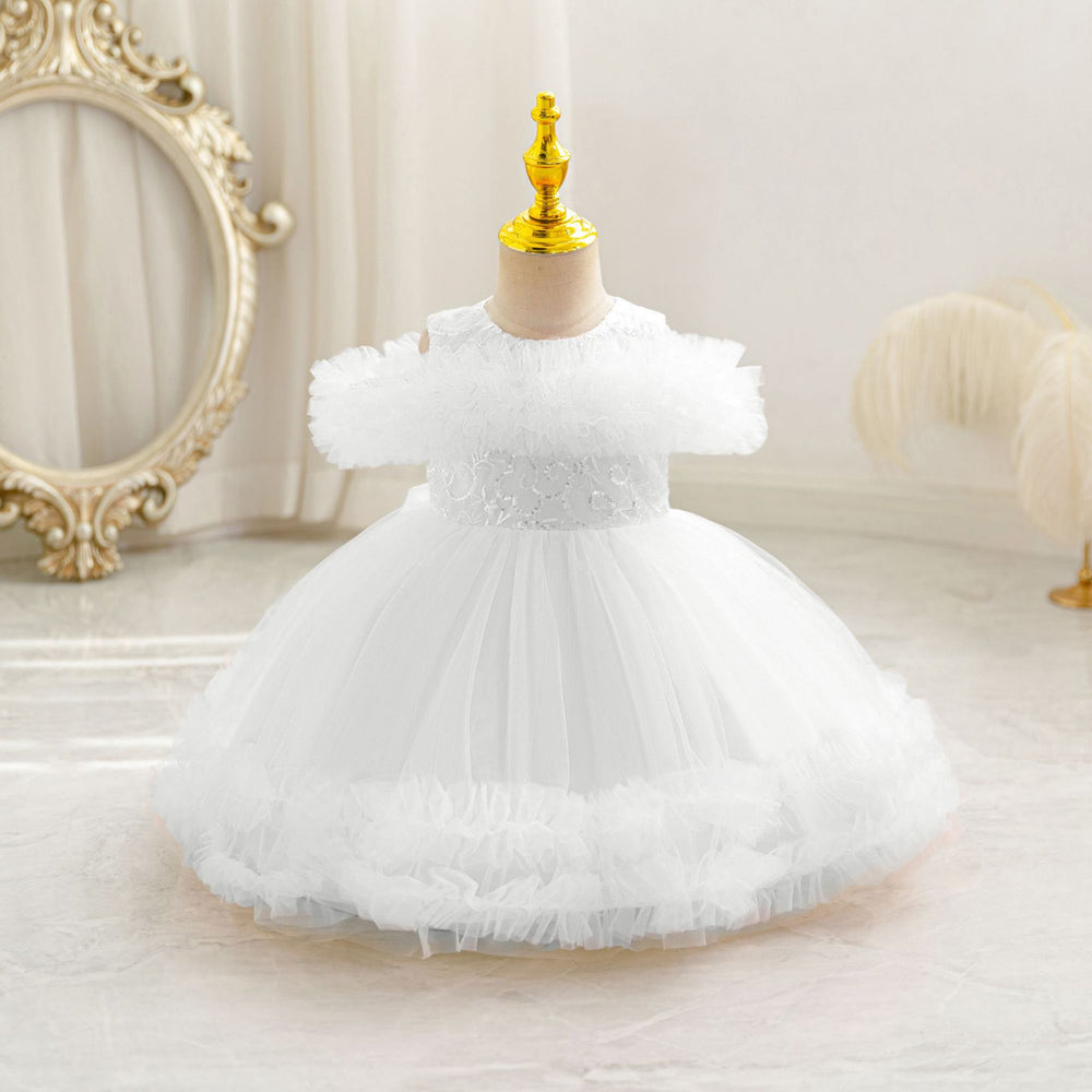 Fashionexportnew arrivalgirl princess dress stage performance baby girl birthday puff cake skirt kids dress