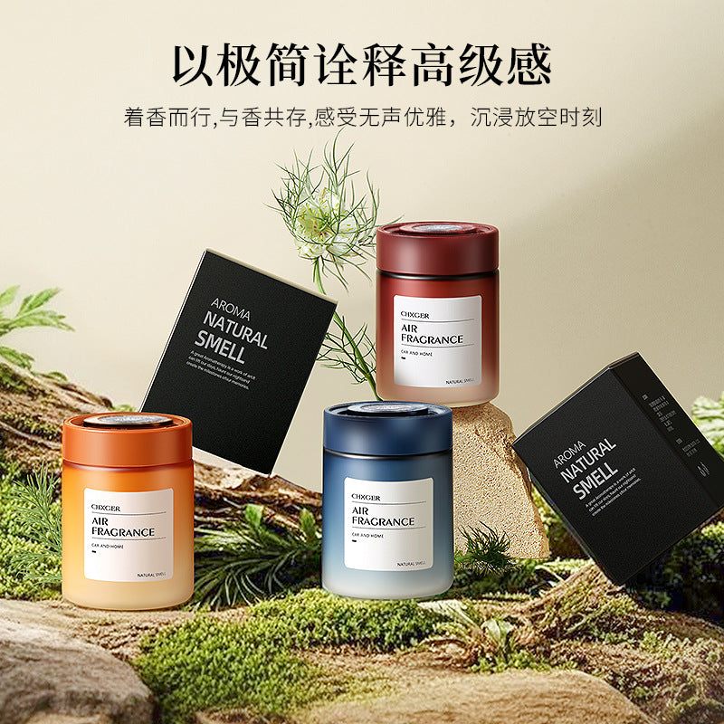 Car aromatherapy light luxury high-end decorative ornament long-lasting solid perfume automotive supplies aromatherapy wholesale