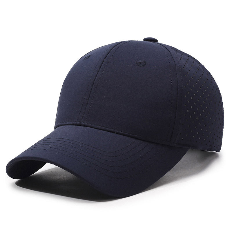 Baseball cap new fashionable big brim showing face small peaked cap women's big head circumference large size hat men's visor breathable