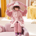 【triple-layer quilted & thickened】girls' winter pajamas - extra thick coral fleece, triple-layer quilted baby winter sleepwear