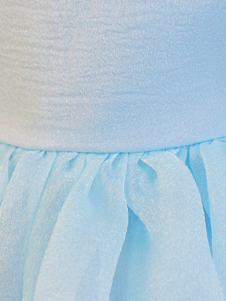 Export dressfashion puff sleeve tutu skirtbows princess skirt girl dress dress first birthday evening dress