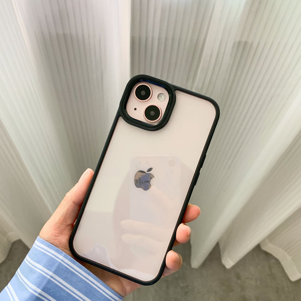Suitable for iphone 17 air orange phone case, 15 apple 16 transparent hard case with gold shield metal lens ring, drop-proof