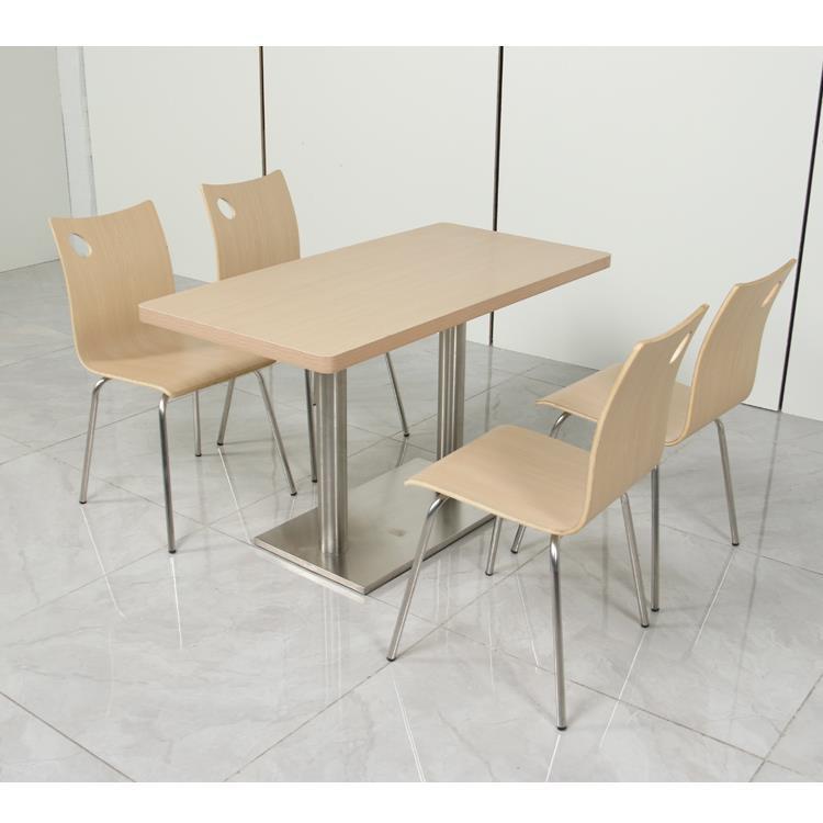 Burger restaurant table, restaurant table, snack fast food restaurant table and chair, milk tea shop staff canteen table and chair combination for commercial use