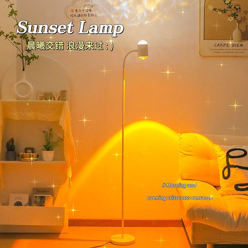Water ripple atmosphere lamp sunset lamp popular living room bedroom mood floor lamp live broadcast room background sunset sunset lamp