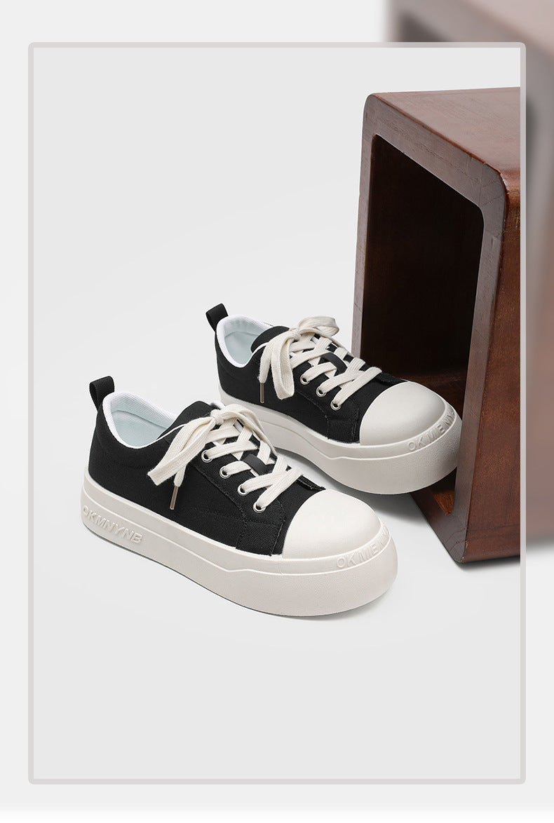Men's chunky sneakers: comfortable, breathable, trendy, versatile, thick-soled, height-increasing, slip-resistant, durable, couple's canvas athletic shoes