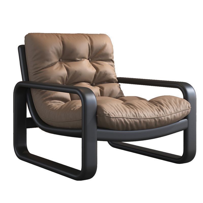 Casual modern iron sofa chair casual lounge chair rental room small apartment living room bedroom balcony lazy sofa