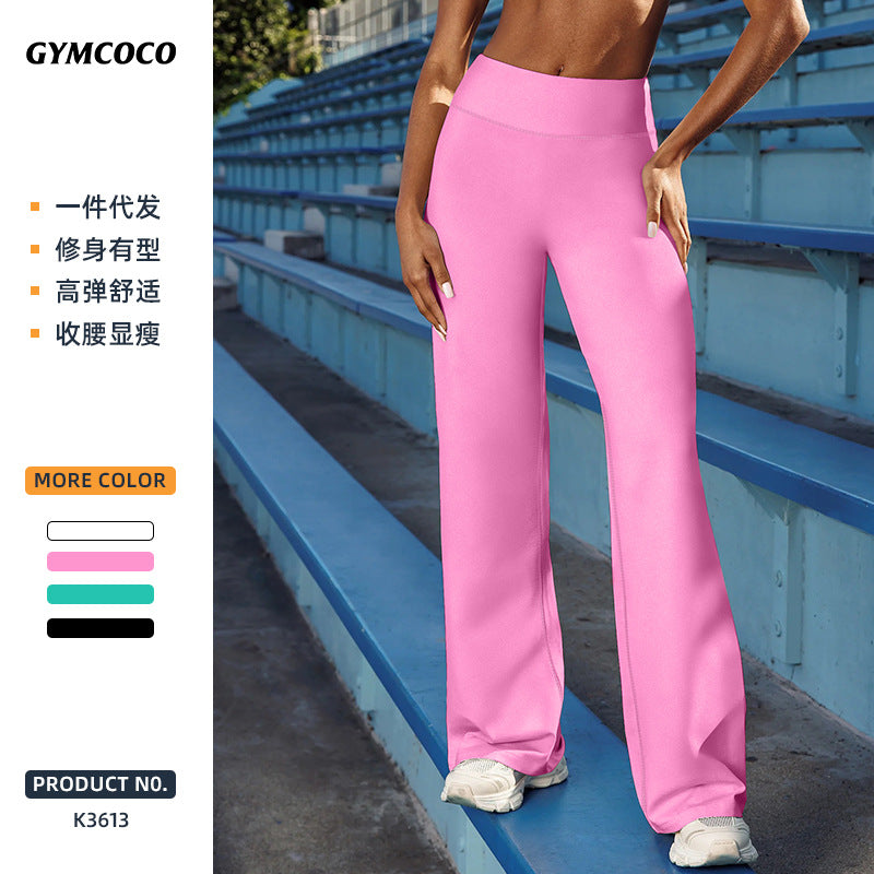 European and american nude feel high-waisted butt-lifting yoga pants for women, fitness running tummy control pants, indoor pilates workout leggings wholesale