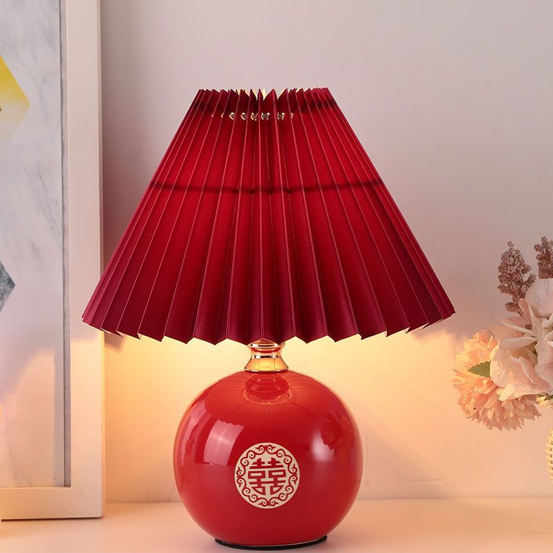 Table lamp wedding red wedding room bedside bedroom bedside red double happiness wedding everbright lamp gift decorative table lamp