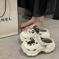 "eva clogs for women - 2024 new summer collection: chunky platform, height-boosting, trendy beach sandals"