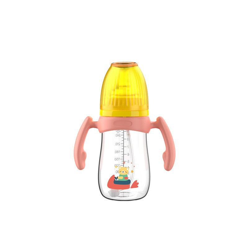 English boxed pacifier 210/240/300ml cactus series with handle PP bottle with straw