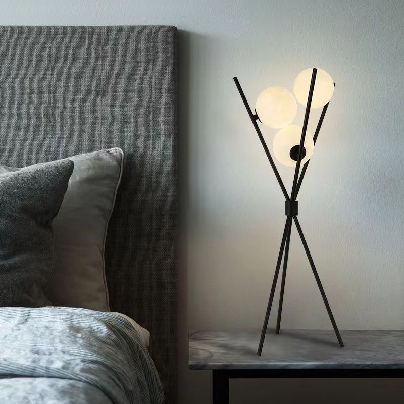 Scandinavian modern casualpopularins style floor lamp bedroom bedside lamp living room sofa moon atmosphere vertical lamp