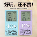 mini handheld game console - educational tetris game machine - portable classic nostalgic gift - wholesale