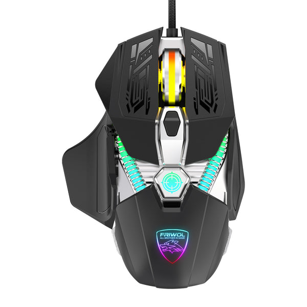 Youlang V5 mechanical mouse wired e-sports game eat chicken press gun desktop computer notebook water-cooled luminous USB