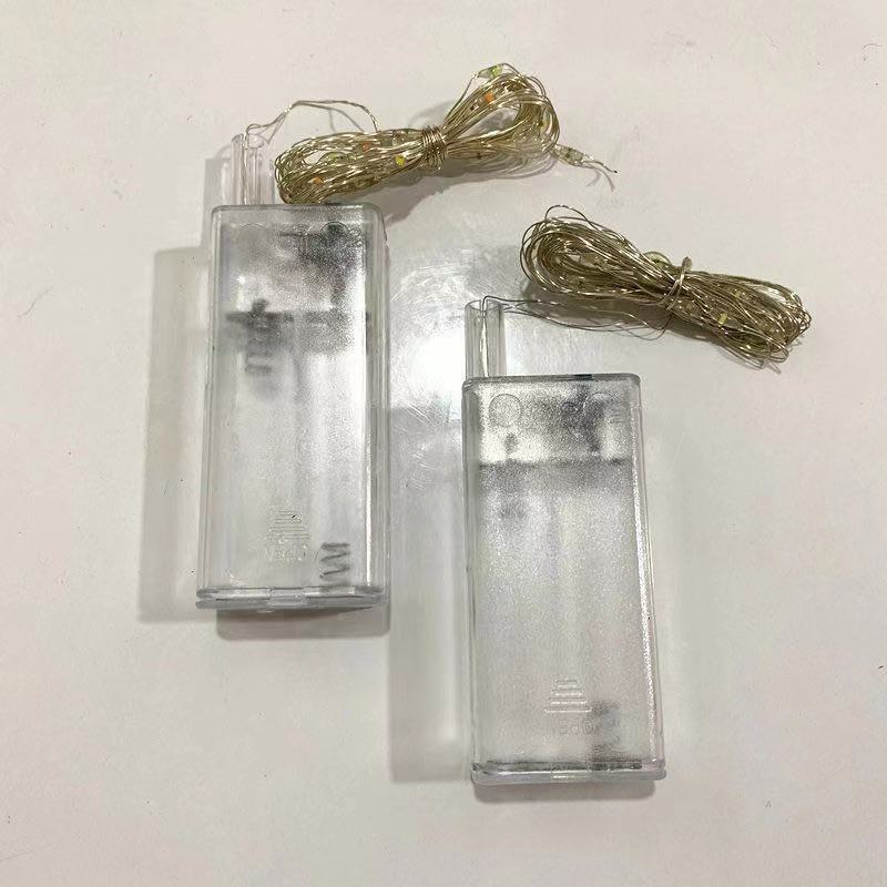 Luminous night market Bobo ball light line light with 2 battery boxes 3 meters high bright lights warm lights star light string wholesale