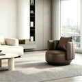 Luxury single sofa chair bar hotel b&b guest room lazy sofa chair rotatable round table combination