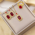 Tz-8235 gold red suit