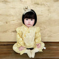 Baby's first birthday spring & fall onesie clothes newborn baby's hooded clothes for 100 days chinese style chinese style outwear clothes trendy