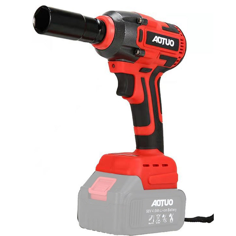 Rechargeable lithium battery wrench high torque car tire installation scaffolding wind cannon, impact electric wrench wholesale