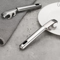 Stainless steel anti-scald serving tongs - kitchen gadget for gripping bowls, plates, dishes, and steamed dishes