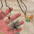 New chinoiserie handmade ceramic beaded rope butterfly necklace for women 2026new arrival popularclassy senseelegant clavicle chain